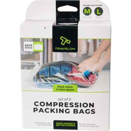 Travelon Compression Bags - 4-Pack in Clear