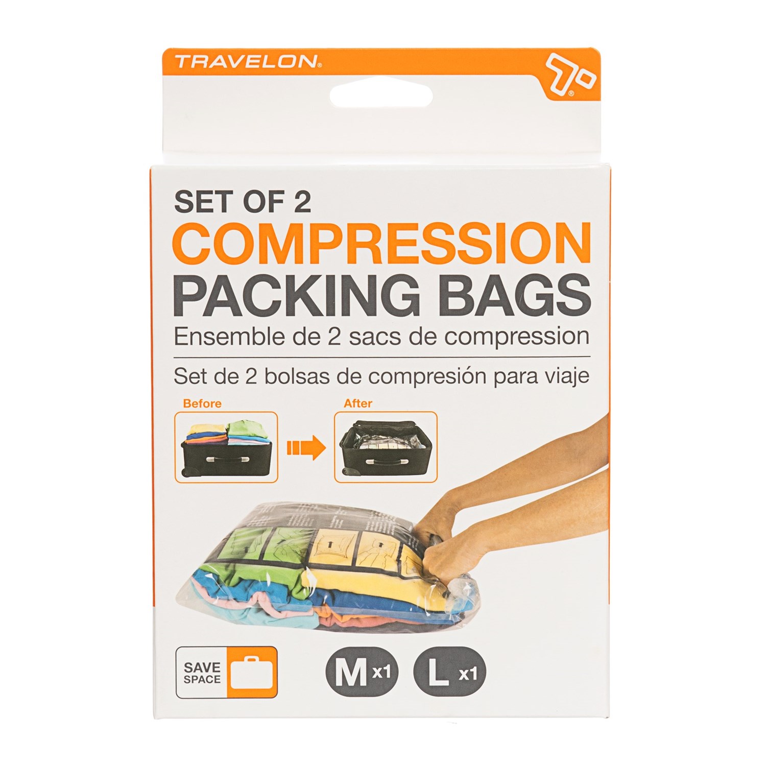 Travelon Compression Ng Bags Set 2 Piece