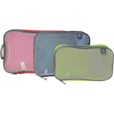 Travelon Mesh Packing Cubes - Set of 3 in Color/Silver Mesh
