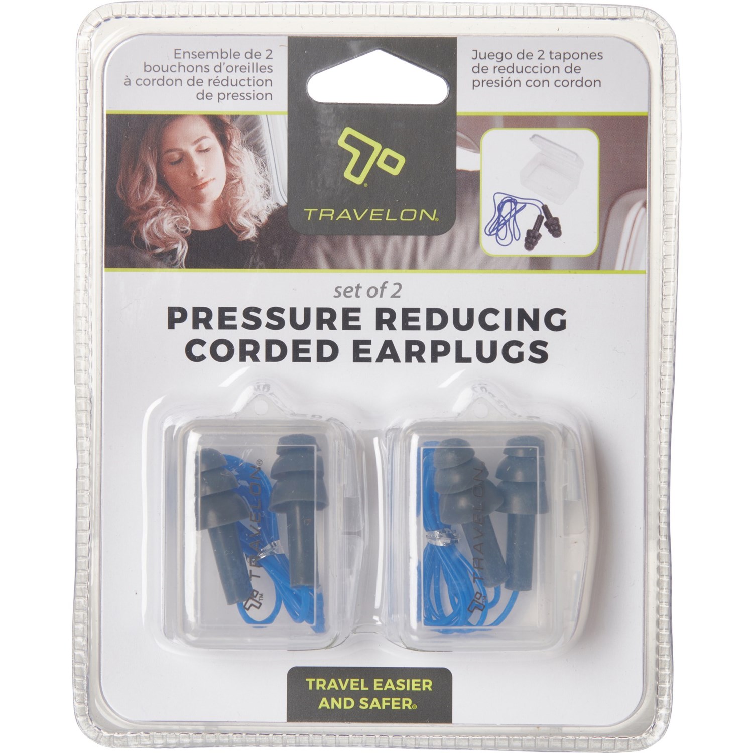 Travelon PressureReducing Corded Ear Plugs Set of 2 Save 28