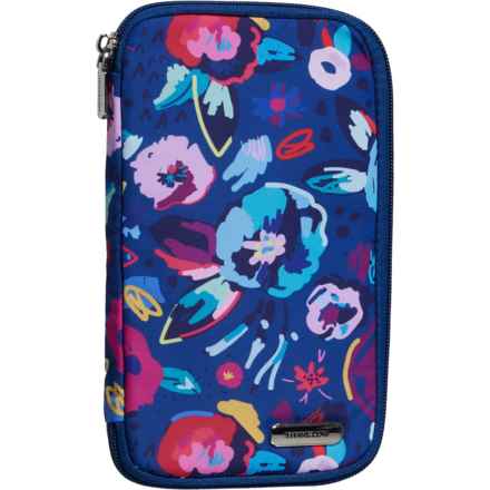 Travelon RFID-Blocking Family Passport Zip Wallet in Floral