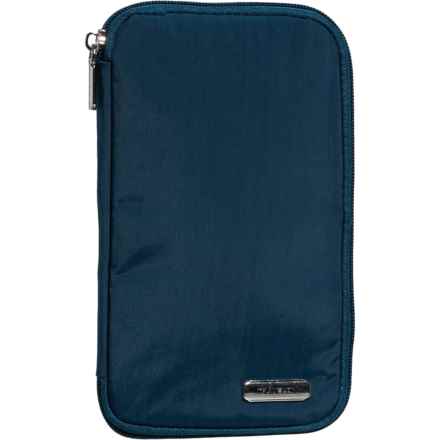 Travelon RFID-Blocking Family Passport Zip Wallet in Peacock