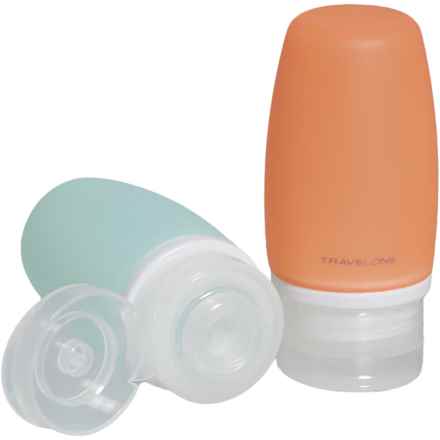 Travelon Smart Silicone Tubes - 2-Pack, 3 oz. in Orange/Blue