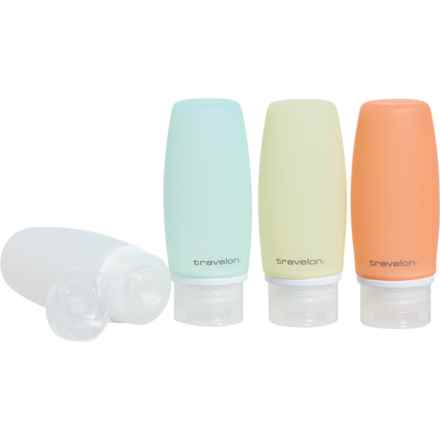 Travelon Smart Silicone Tubes - 4-Pack, 3 oz. in Assorted