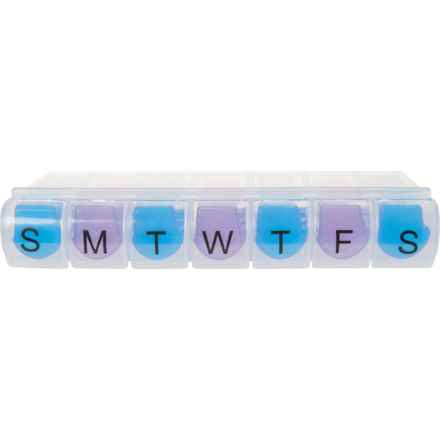 Travelon Spring-Loaded 7-Day Pill Planner in Clear