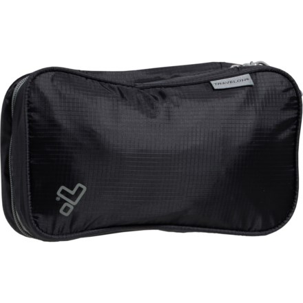 Travelon Trifold Compact Hanging Toiletry Kit - Black in Black