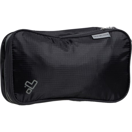 Travelon Trifold Compact Hanging Toiletry Kit - Black in Black