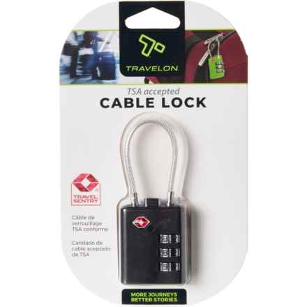 Travelon TSA Cable Luggage Locks in Black