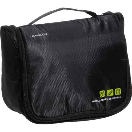 Travelon World Travel Essential Hanging Toiletry Kit - Black in Black