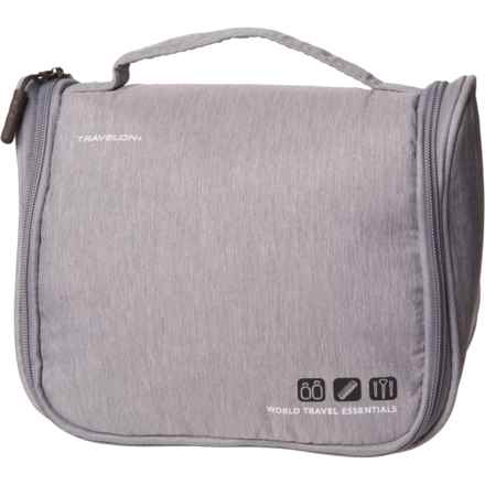 Travelon World Travel Essential Hanging Toiletry Kit in Gray Heather