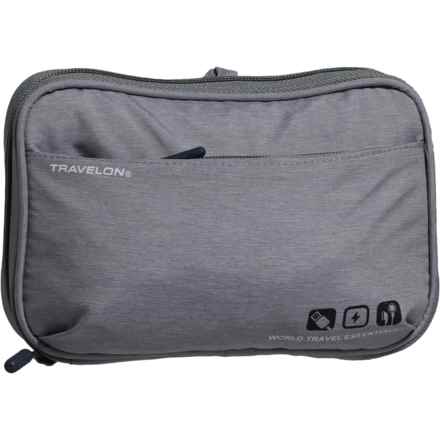 Travelon World Travel Essentials Tech Accessory Organizer - Gray in Gray
