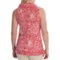 7316U_2 TravelSmith Drape Neck Burnout Shirt - Built-in Tank Top, Sleeveless (For Women)