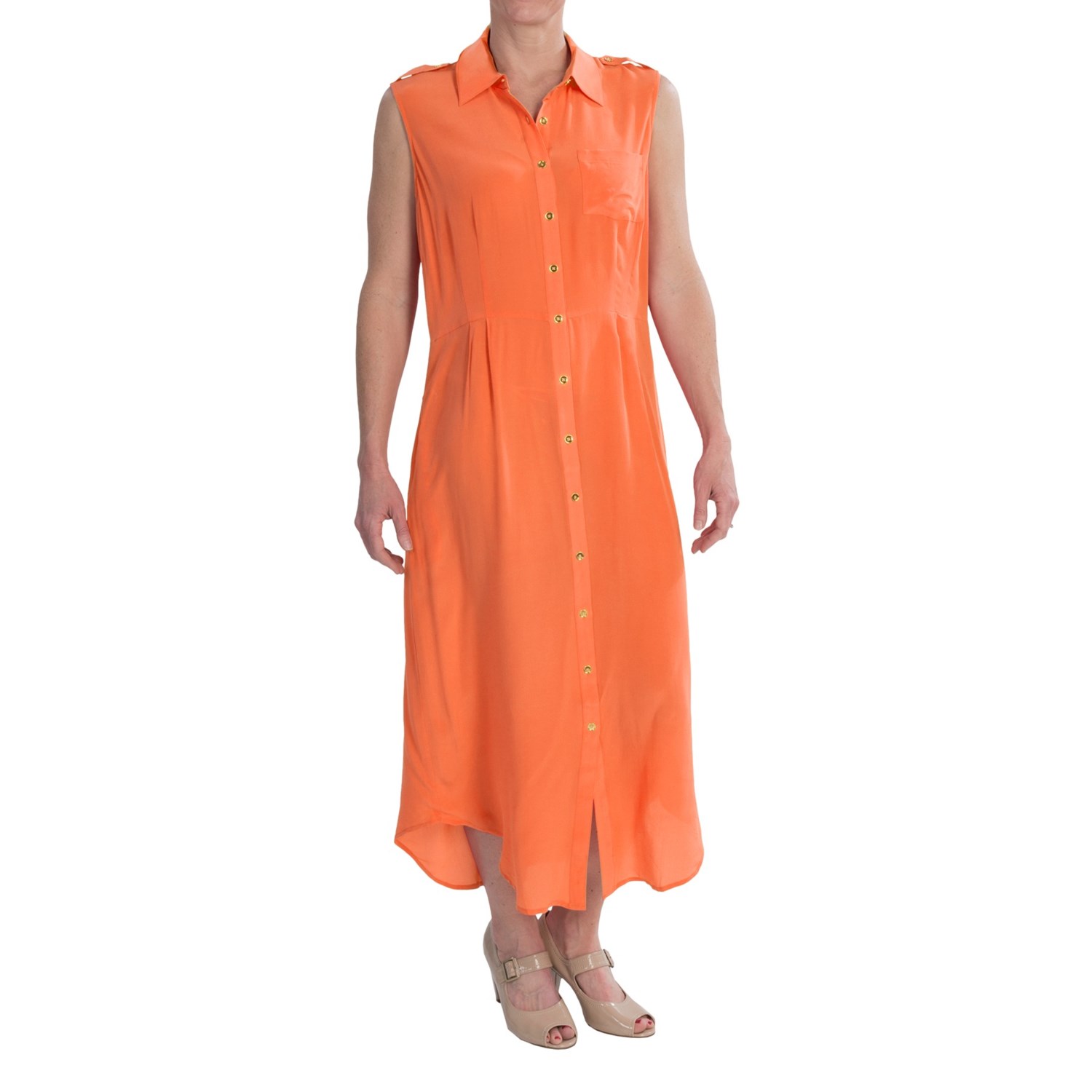 TravelSmith Shirttail Maxi Dress - Silk, Sleeveless (For Women) - Save 79%