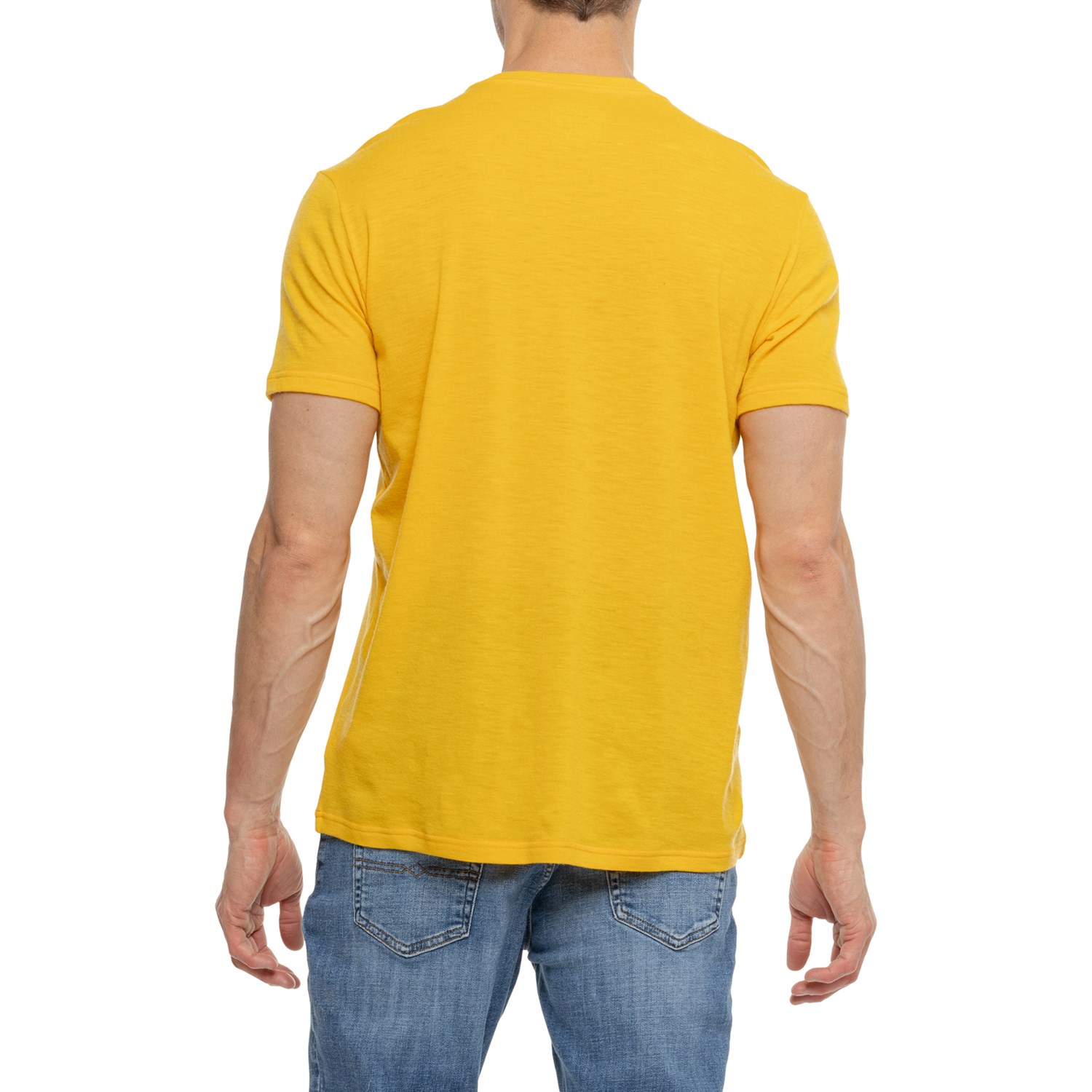 (取寄) ライトウェイト ポケット T-シャツ - メリノ ウール, ショート スリーブ Trew Gear Lightweight Pocket T-Shirt - Merino Wool, Short Sleeve  Yellow Trew Gear Lightweight Pocket T-Shirt - Merino Wool, Short Sleeve