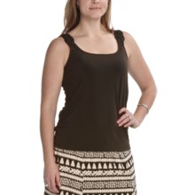 Tribal Sportswear Fancy Strap Camisole (For Women) in Fudge