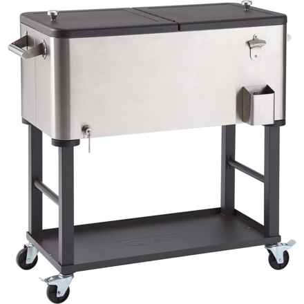 TRINITY Stainless Steel Cooler with Detachable Tub - 100 qt. in Stainless Steel