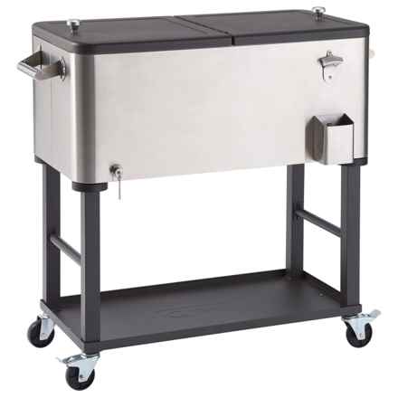TRINITY Stainless Steel Cooler with Detachable Tub - 80 qt. in Grey