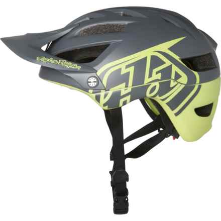 Troy Lee Designs A1 Classic Mountain Bike Helmet - MIPS (For Men and Women) in Grey/Yellow
