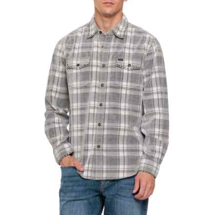 True Grit Alpine Canyon Corduroy Shirt - Long Sleeve in Charcoal