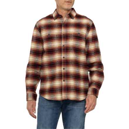 True Grit Cabin Plaid Two-Pocket Shirt - Long Sleeve in Red