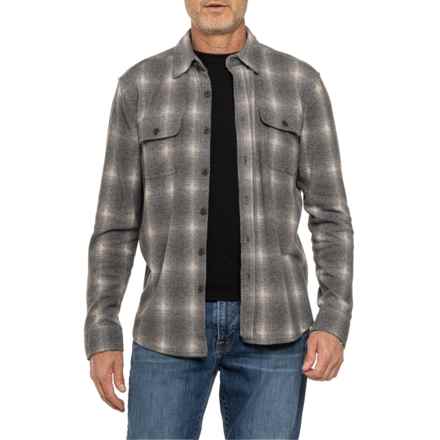 True Grit Cody Checks Two-Pocket Shirt - Long Sleeve in Charcoal