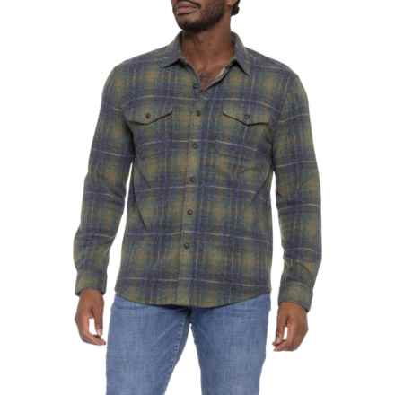 True Grit Drifter Flannel Shirt - Long Sleeve in Vintage Green