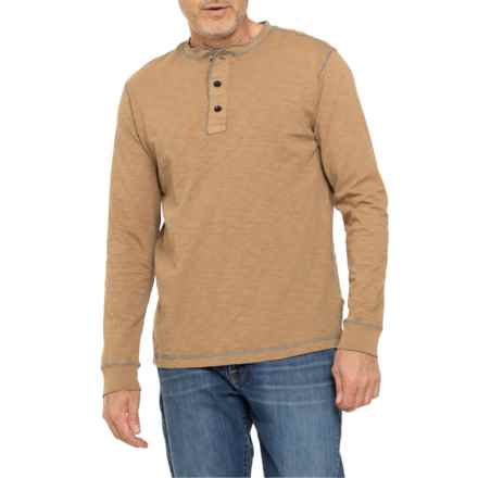 True Grit Heritage Slub Henley Shirt - Long Sleeve in Dark Rye