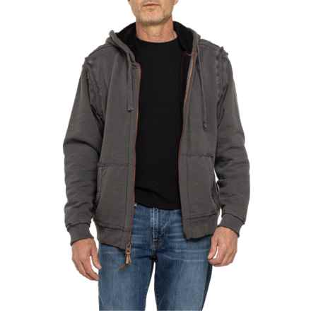 True Grit Hooded Full-Zip Jacket - Sherpa Lined in Carbon