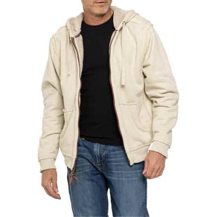 True Grit Hooded Full-Zip Jacket - Sherpa Lined in Smoke