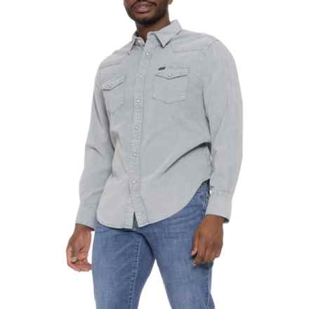 True Grit Jackson Corduroy 2-Pocket Shirt - Long Sleeve in Denim Blue
