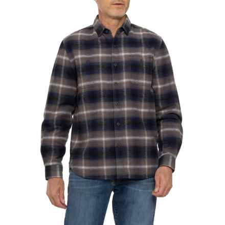 True Grit Mojave Plaid Two-Pocket Shirt - Long Sleeve in Indigo