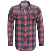 True Grit Rebel Plaid Shirt - Long Sleeve (For Men) in Vintage Red - Closeouts