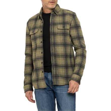 True Grit Shadow Plaid 2-Pocket Shirt - Long Sleeve in Olive