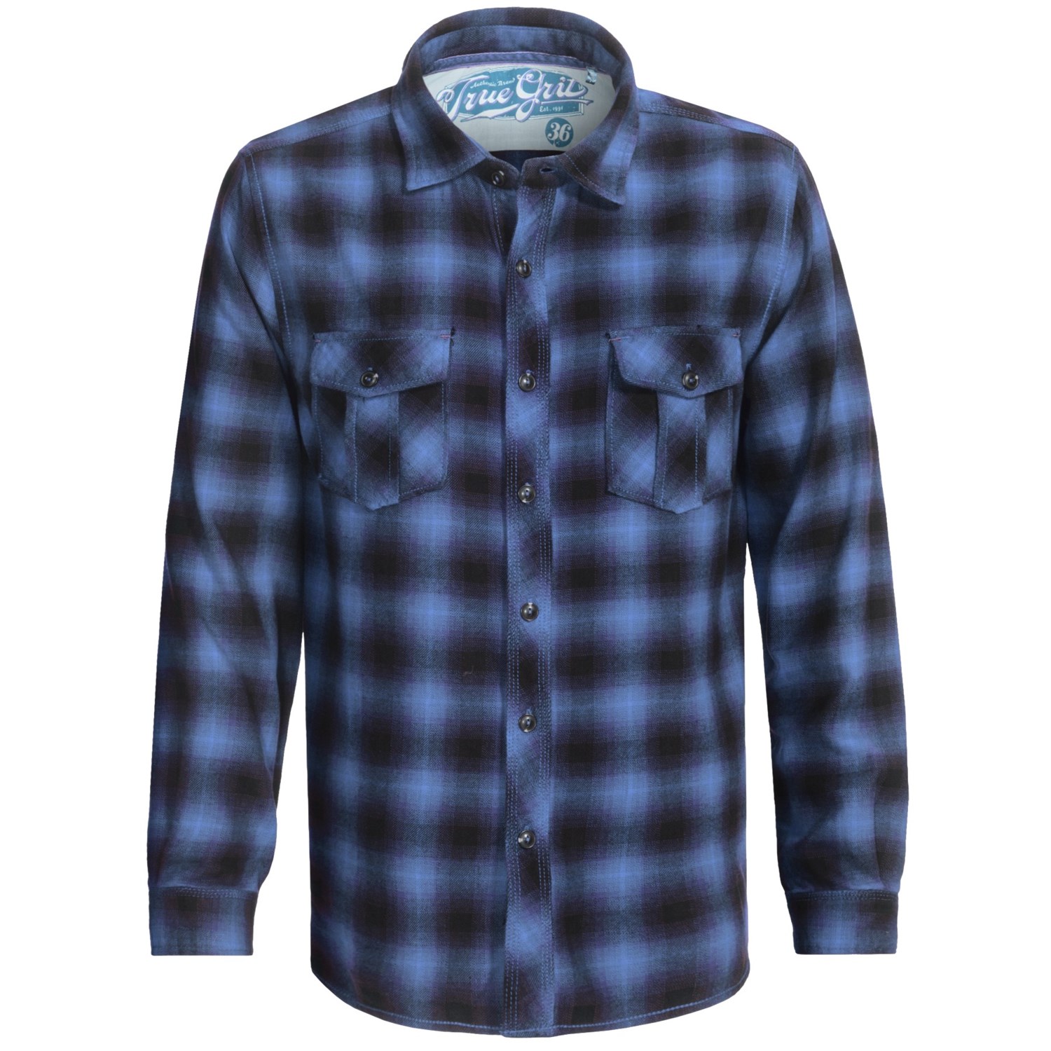 True Grit Shadow Plaid Shirt - Long Sleeve (For Men) - Save 61%