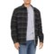 True Grit Sherpa-Lined Shirt Jacket in Black