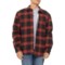 True Grit Sherpa-Lined Shirt Jacket in Red