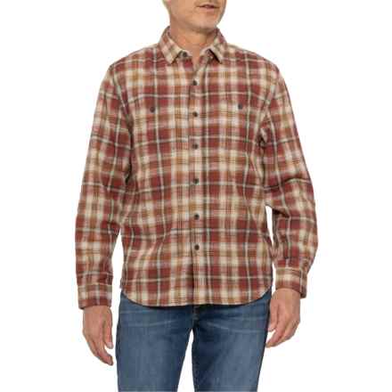 True Grit Summit Plaid Two-Pocket Shirt - Long Sleeve in Brick