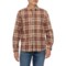 True Grit Summit Plaid Two-Pocket Shirt - Long Sleeve in Brick