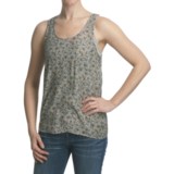 True Grit Vintage Printed Floral Tank Top - Built-In Cami (For Women)