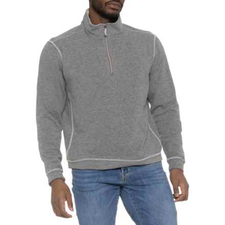 True Grit Yosemite Shirt - Zip Neck, Long Sleeve in Grey