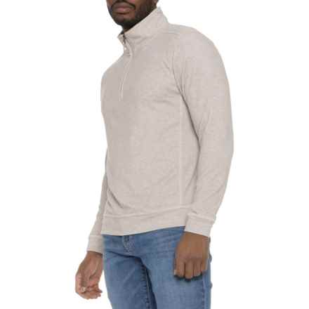 True Grit Yosemite Shirt - Zip Neck, Long Sleeve in Oatmeal