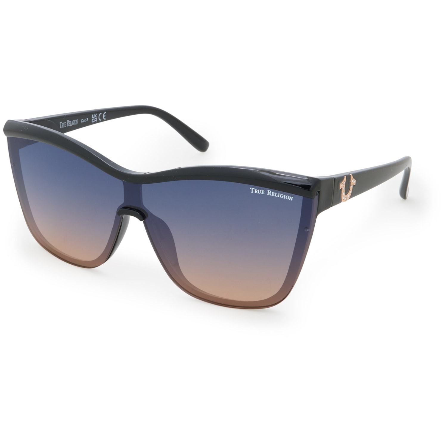 True Religion Shield Thin Sunglasses - Mirror Lenses - Save 48% display picture 3
