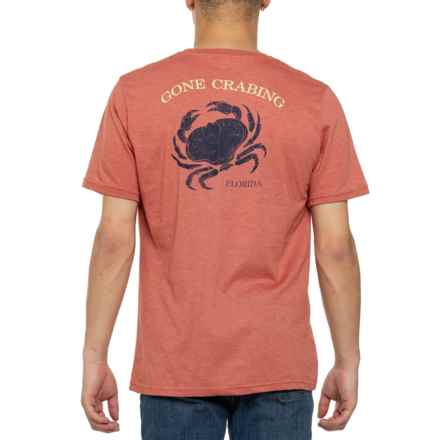 TRUNKS Gone Crabbing Washed Jersey T-Shirt - UPF 50+, Short Sleeve in Terracotta