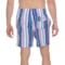 9CFRT_2 TRUNKS Multi Stripe Sano Swim Shorts - 6.5"