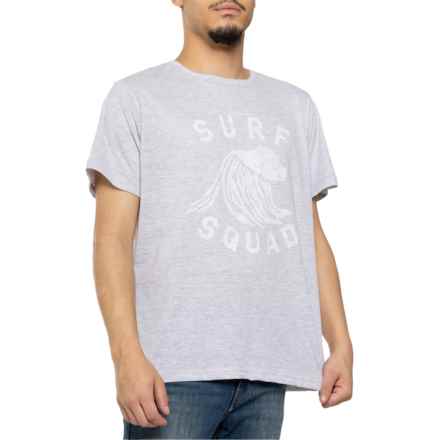 TRUNKS Surf Squad Washed Jersey T-Shirt - UPF 50+, Short Sleeve in Heather Grey