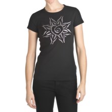 Trust Your Journey Free Heart T-Shirt - Organic Cotton, Short Sleeve (For Women) in Black - Closeouts