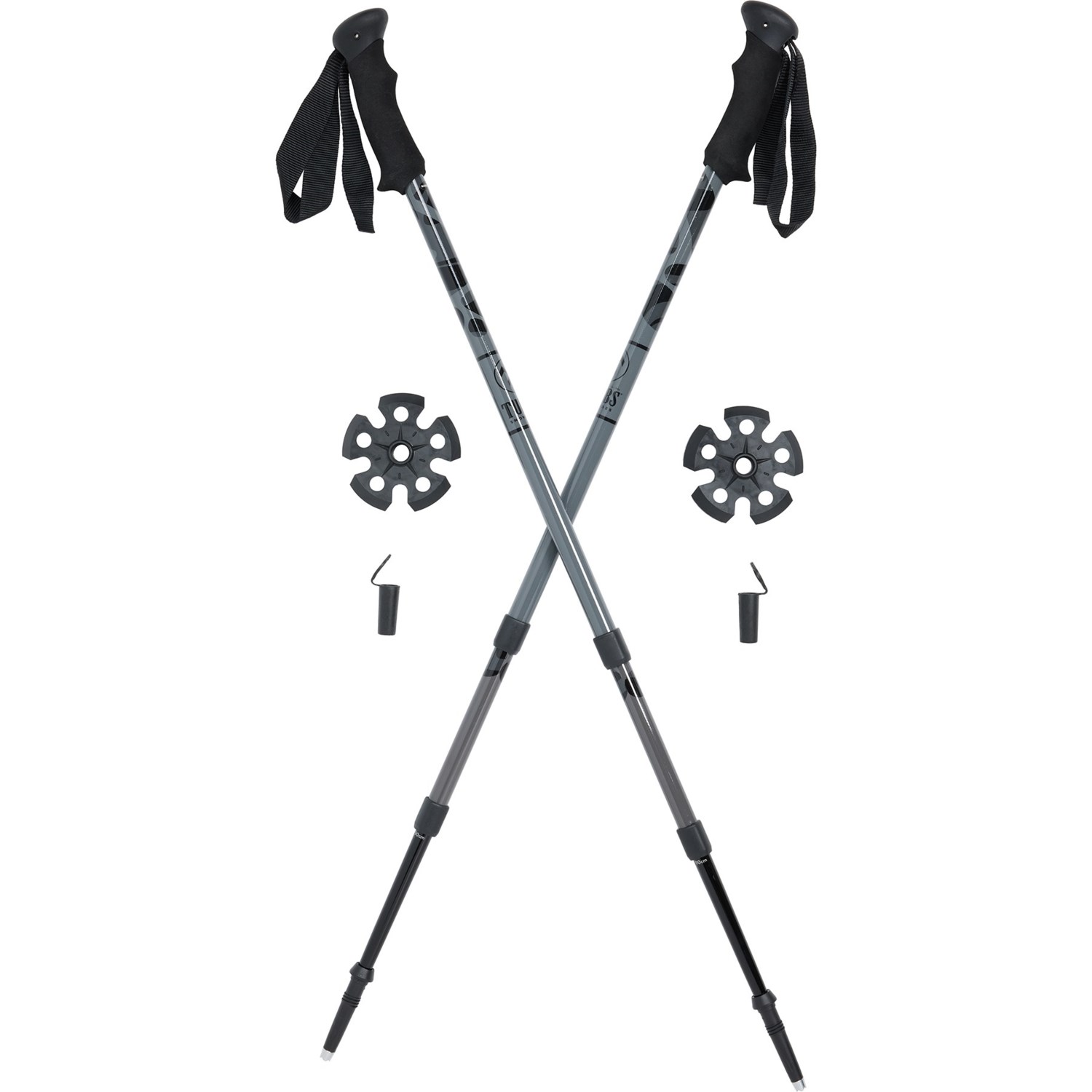 TUBBSタブス【DAY HIKING 3-PIECE POLES】折畳みポール Tubbs Day Hiking 3-Piece Poles - Pair - Save 45%