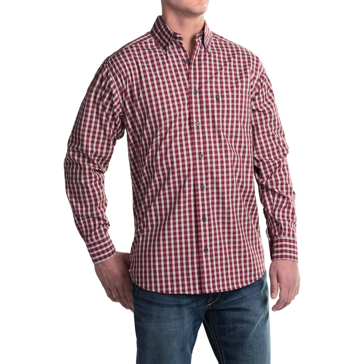 Tuf Cooper Performance by Panhandle Slim Competition Fit Herringbone ...