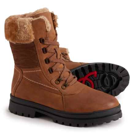 Tundra Edith Ice Gripper Boots - Waterproof, Leather (For Women) in Brown