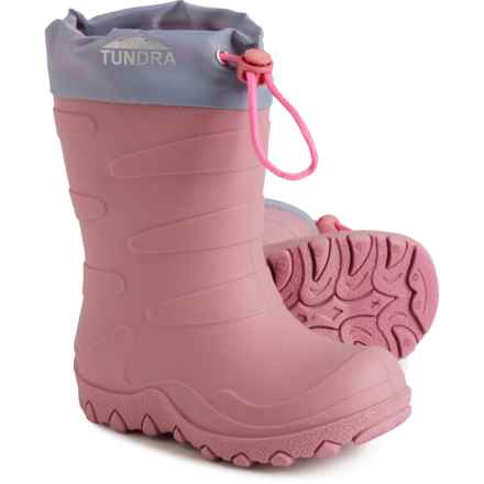 Tundra Girls Gibbons Rain Boots - Waterproof, Insulated in Pink